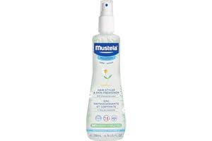 Mustela Baby Hair Styler & Skin Freshener - with Natural Avocado & Chamomile Water - Vegan & Hypoallergenic - 6.76 fl. oz.