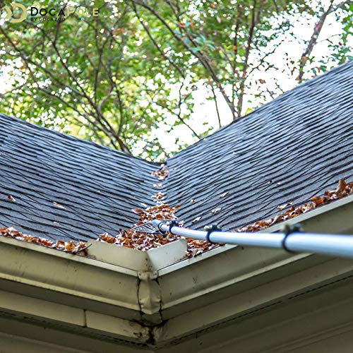 DocaPole Roof Rake Extension Pole Attachment // Adjustable Roof Rake