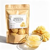 Snow Fungus Whole Tremella Mushroom White Fungus Premium. | for Cooking All Natural, Vegan, Gluten-Free 3.5oz(70g)snow fungus