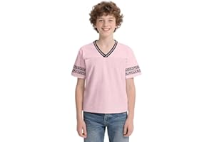 pod4soccer Football Jersey Blank Mesh Hip Hop Short Sleeve Shirt Plain Practice Sport Uniform Gift for Youth S~XL