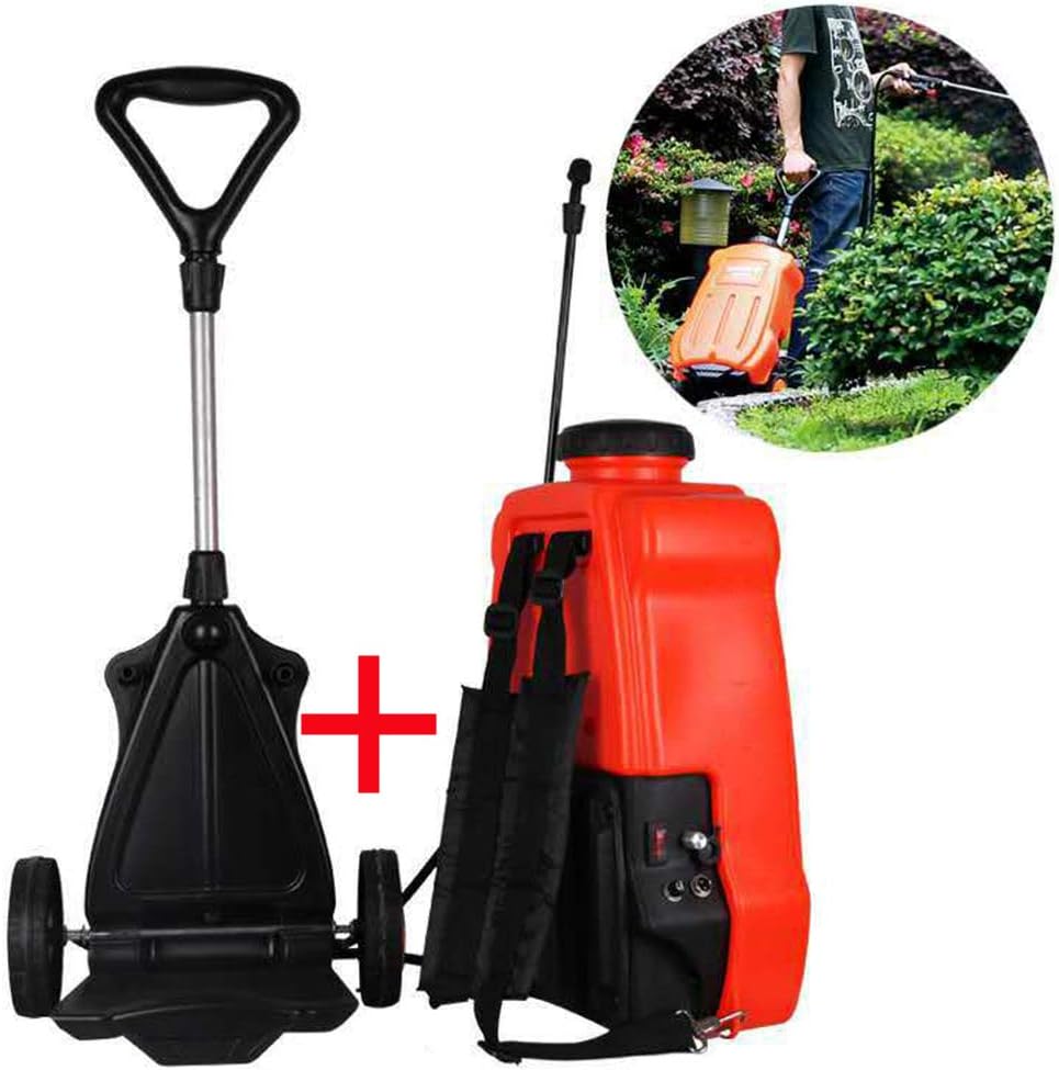 Sprayer Knapsack / 16L, Removable Trolley Electric Sprayer Can Work Continuously for 5 Hours, 4 Spray Modes for Farm, Home, Street And Garden Sprayer