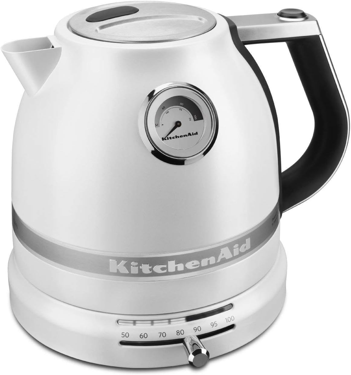 KitchenAid KEK1522FP Pro Line Frosted Pearl White 1.5 Liter Electric Kettle (Renewed)
