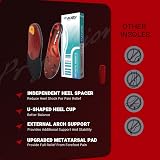 VALSOLE Orthotic Insole Arch Support Red UK 10-29cm Plantar Fasciitis view 2
