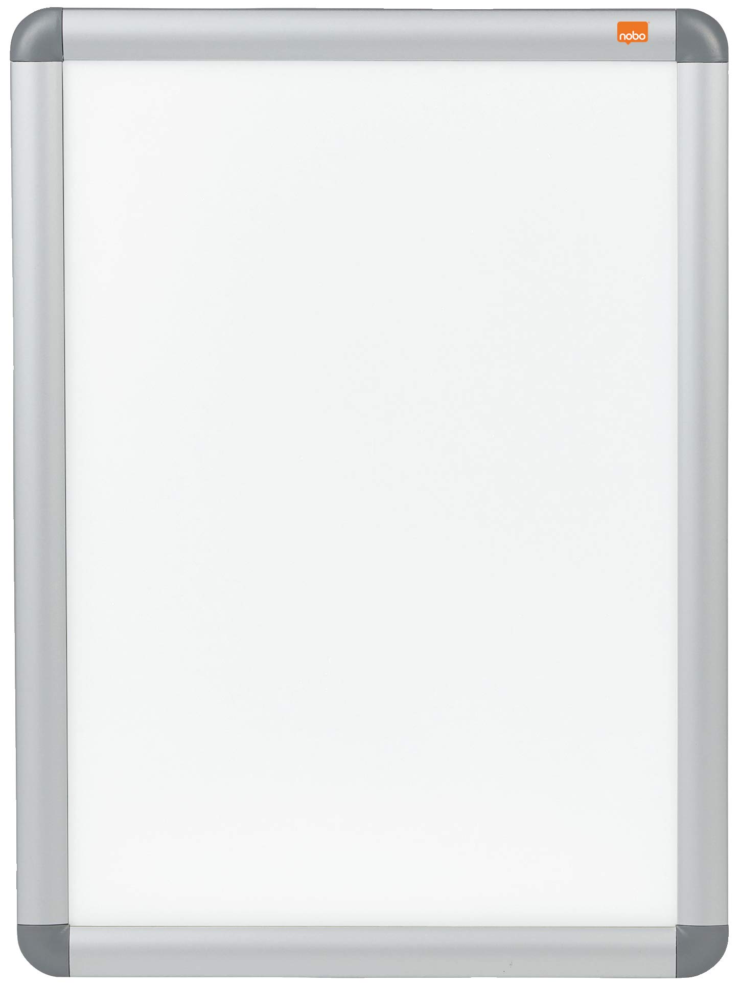 Nobo A3 Poster Frame Sign Holder With Snap Frame, Wall Mounted, Aluminium Trim, Anti-Glare Protective Cover, Premium Plus, Silver, 1902213