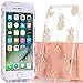 BAISRKE iPhone 7 Plus Case,iPhone 8 Plus Case with Pineapples Slim Shockproof Clear Pineapple Pattern Soft Flexible TPU Back Cover for iPhone 7 8 Plus - Gold Pineapple