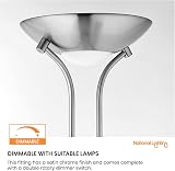 National Lighting Mother and Child Uplighter Floor Lamp Satin Chrome view 6