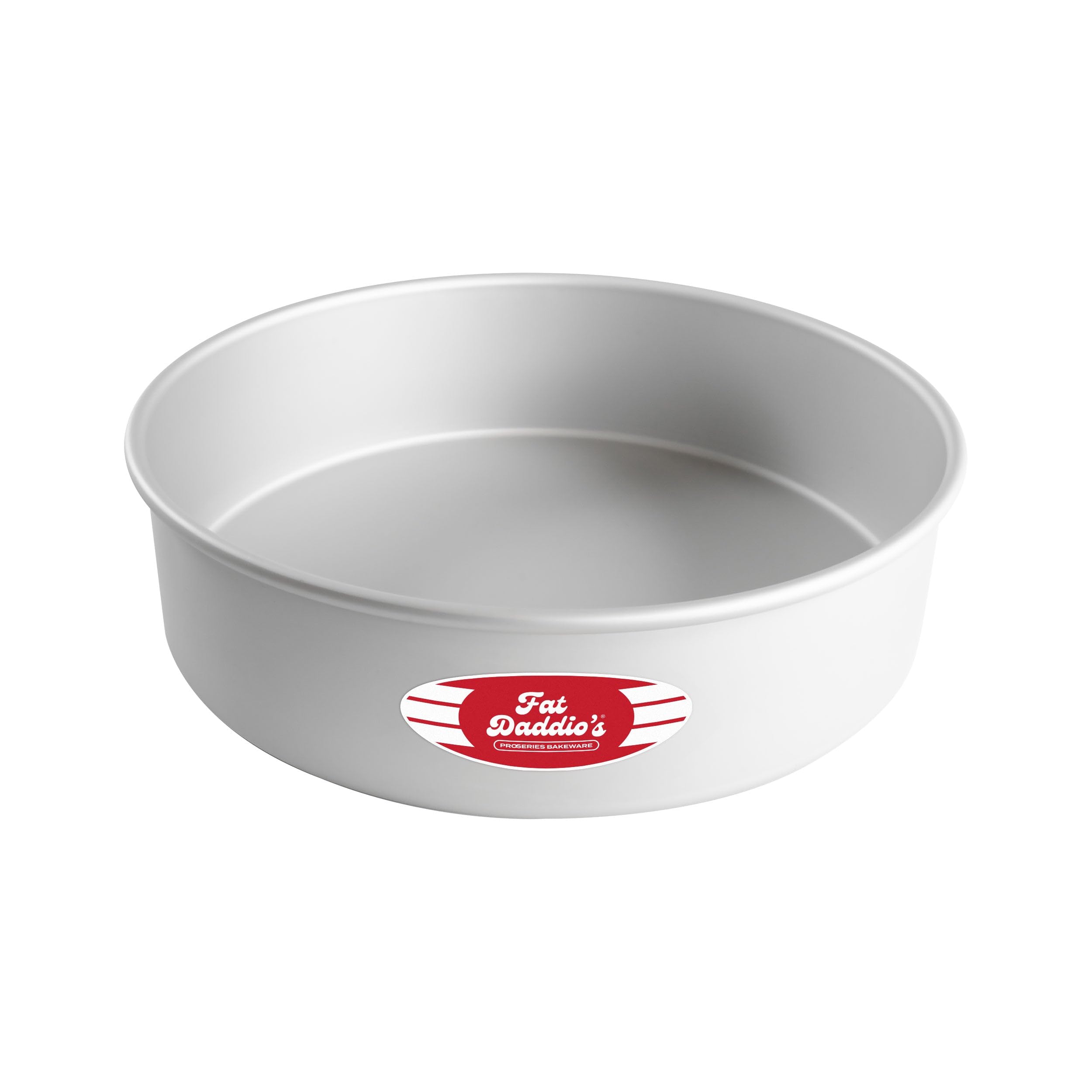 Fat Daddio's PRD-123 Round Cake Pan, Aluminum, Silver