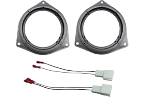DKMUS 6.5" Car Door Speaker Mount Adapter Plates for Toyota Venza Solara RAV4 Camry Celica Echo Corolla Highlander 4 Runner T