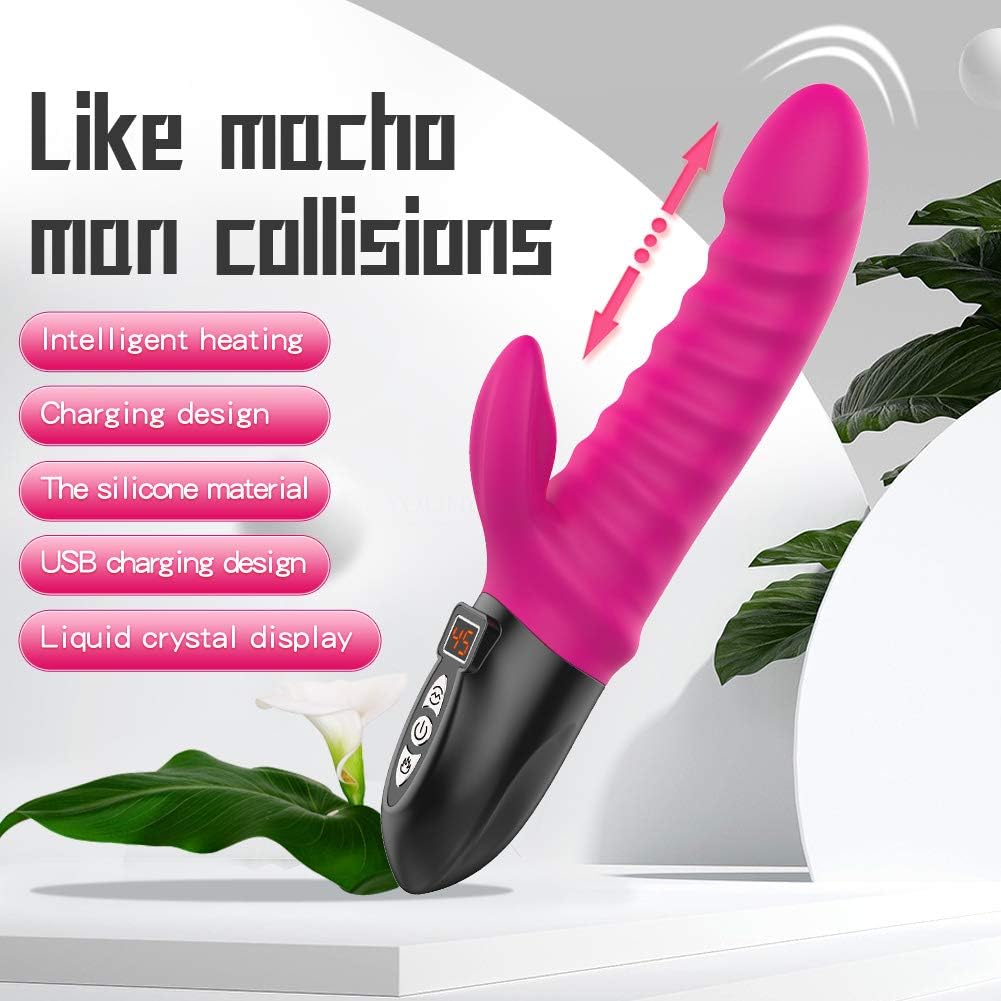 Powerful 12 Speed T-hrusting R-otating Uograded G Spotter Dido Rabbit Toy for Women&Couples Waterproof&Whisper Quiet
