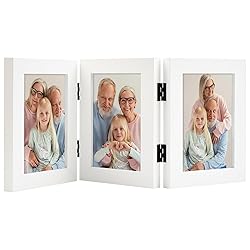 Frametory 4x6 Triple Picture Frames, Trifold Photos