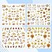 Whaline Fall Nail Art Stickers Autumn Maple Leaves Pumpkin Water Decals 720Pcs Self-Adhesive Transfer Nail Stickers for Thanksgiving Harvest Women Tattoos Manicure Decorations, 12 Sheets