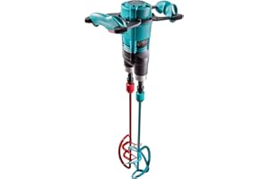 COLLOMIX Paddle Mixer - 110V, 1.9 HP Portable Concrete Mixing Drill with Double Action Mixing & HEXAFIX Paddle Connection - Xo55R