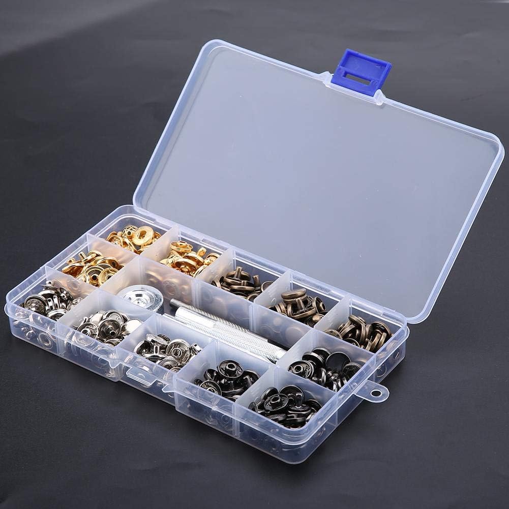 Snap Fasteners Kit 100 Sets Metal Snap Fasteners Kit Clothing