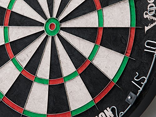 Viper Razorback Sisal/Bristle Steel Tip Dartboard with Staple-Free Spider
