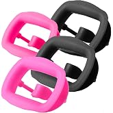LA MIERE 4Pcs Autoclavable Silicone Mouth Opener, Dental Cheek Retractor, Intraoral Lip Retractor (2Pink+2Black)