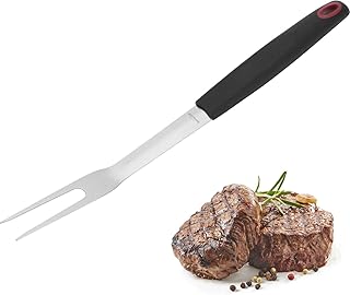 Westmark 15082280 Grillgabel, Edelstahl, schwarz, silber, 40.5 x 3.1 x 2.5 cm