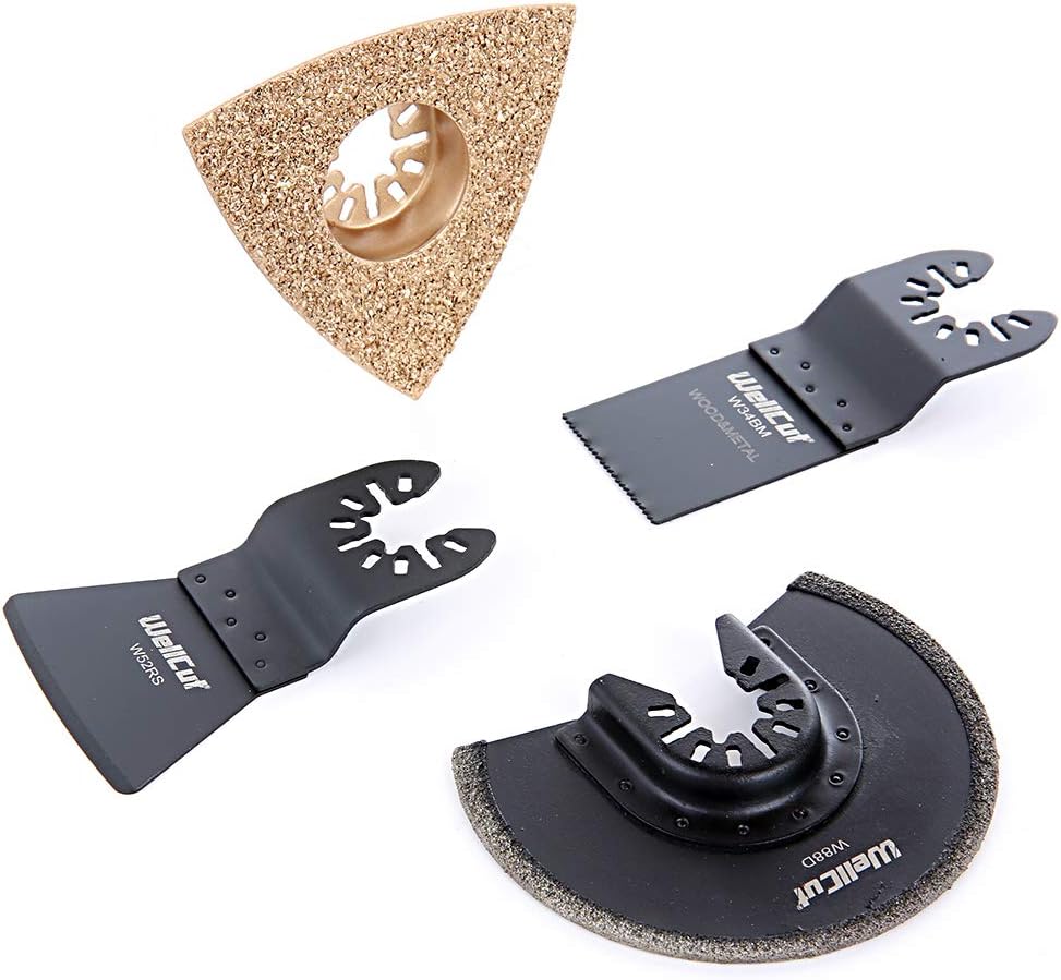 4PC Oscillating Multi Tool Blade Diamond Carbide Bi Metal Blades Scraper - Image 4
