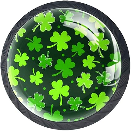 Tirador Para Baño Trébol verde Pomos y Tiradore Cristal Tirador para