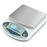 CGOLDENWALL High Precision Lab Digital Scale Analytical Electronic Balance Laboratory Lab Precision Scale Jewelry Scales Kitchen Precision Weighing Electronic Scales 0.01g Calibrated (5000g, 0.01g)