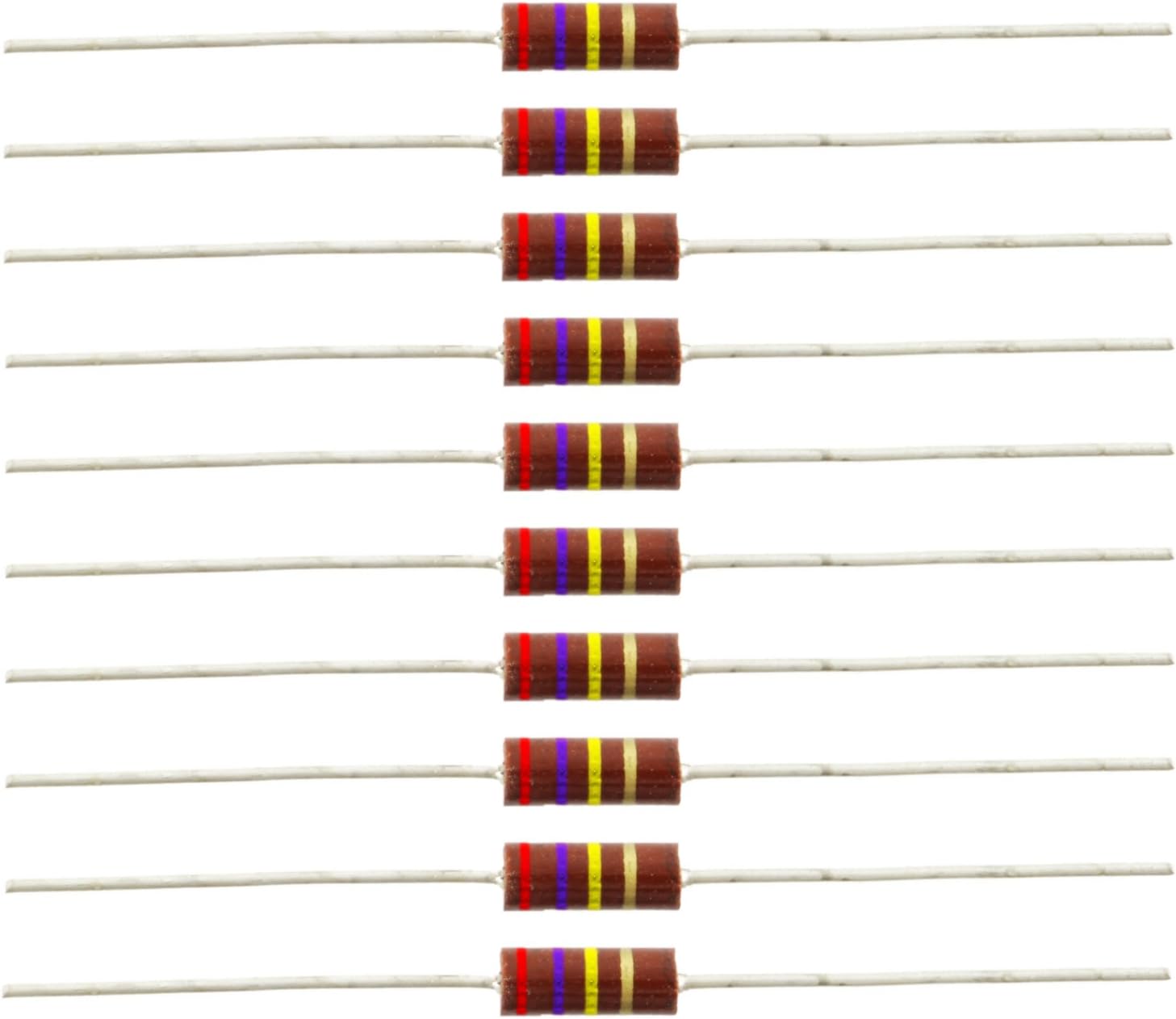1/2 Watt Carbon Comp Resistors, 270K ohm, Pkg. of 10