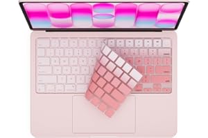 MasiBloom Silicone Keyboard Cover Skin for 2026 MacBook Neo 13 inches A18 Pro with Touch ID Anti-Spill Dust Proof Washable US