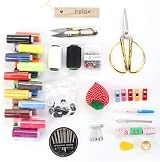 magi Gift Wooden Sewing Box Organizer with Sewing Kit Accessories 8.3 x 5.3 x view 6