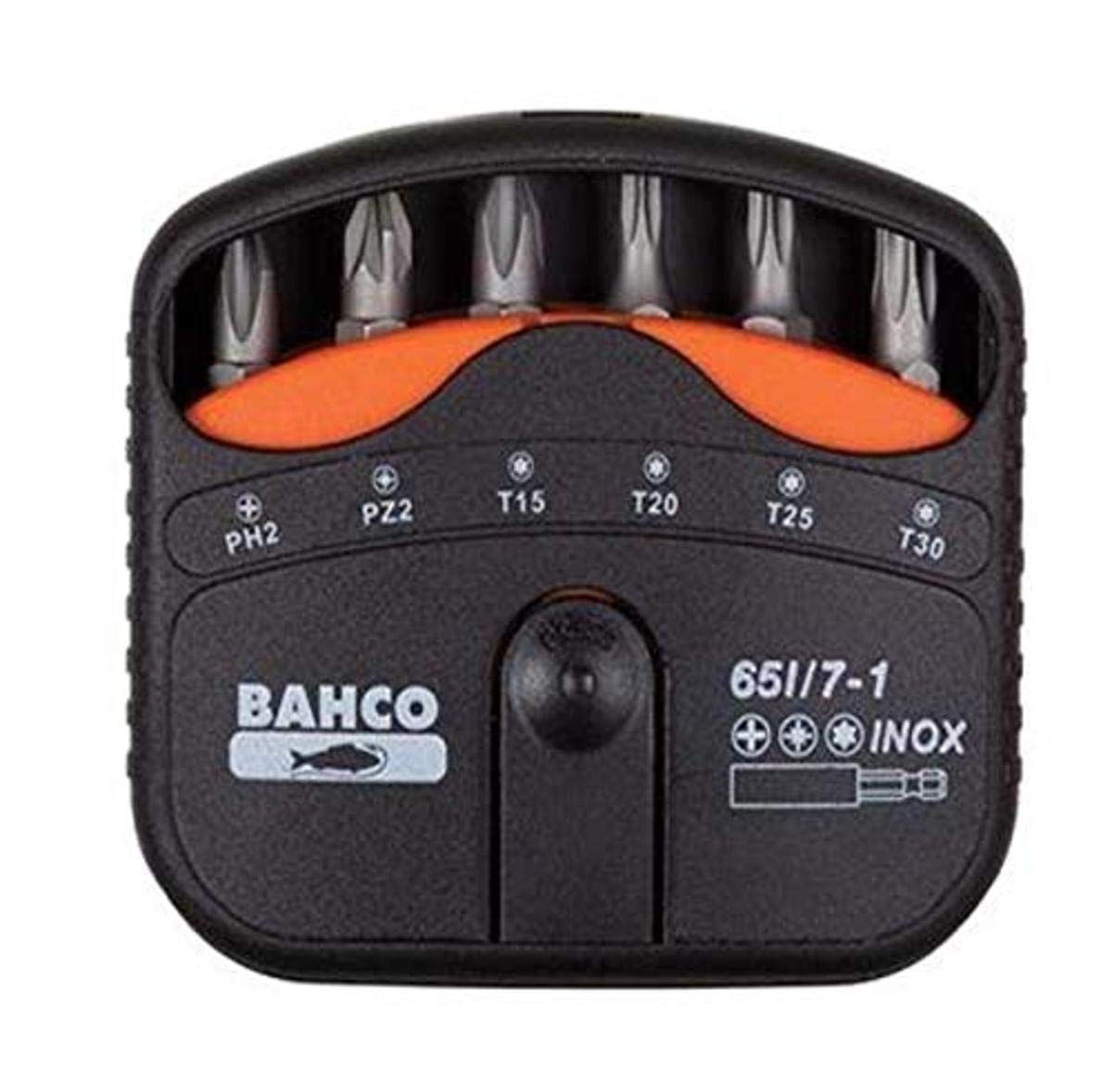 Bahco 59S/7-1 Bits Set for PH/PZ Torx, 0 V, Multi-Colour, Set of 7 Piece