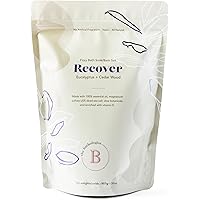 The Bathologist Recover Fizzy Bath Soak, Eucalyptus + Cedar Wood, Made with Essential Oils, Magenesium Sulfate, Dead Sea Salt