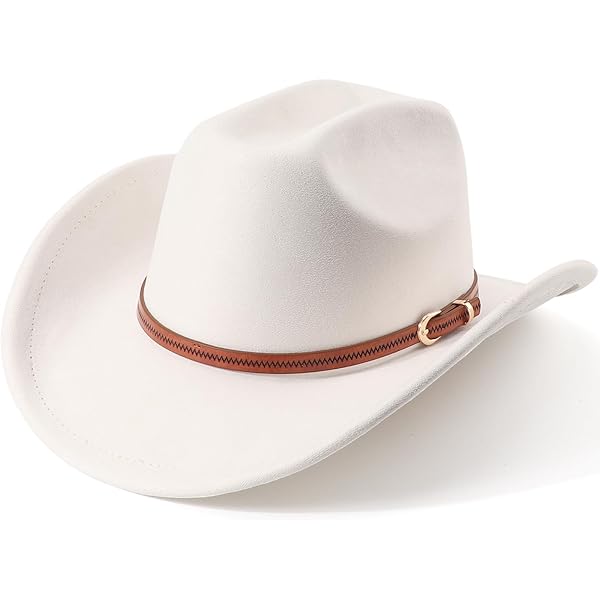 GRNUS Men Women Wide Brim Western Cowboy Cowgirl Hats with  display picture 1