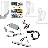 Wii Console Bundle (White) with Wii Play Game (2 Players) -Smart TV Ready (Renewed)