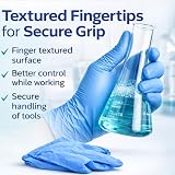 Gen X Nitrile Examination Gloves Medium Blue 100 per box SHOW-ME view 3