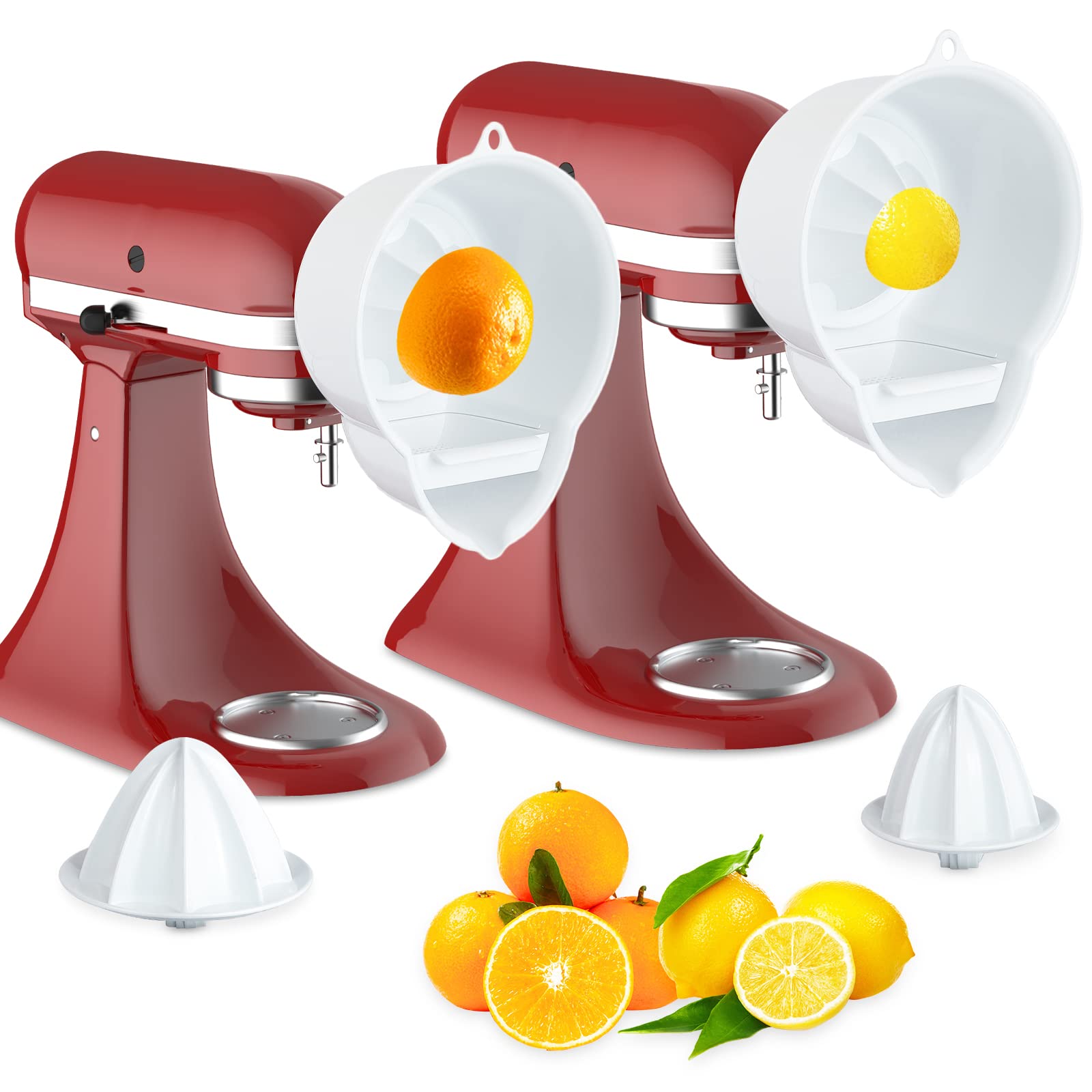 Juicer Attachment for Kitchenaid Stand Mixer with 2 Size Reamer,Juicer for Kitchenaid Stand Mixer Citrus Juice Attachment Accessories by InnoMoon