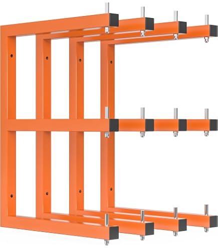 UNITEDPOWER Wall Mount Wood Organizer, Lumber Storage Rack, Heavy Duty UNITEDPOWER Wall Mount Wood Organizer, Lumber Storage Rack, Heavy Duty