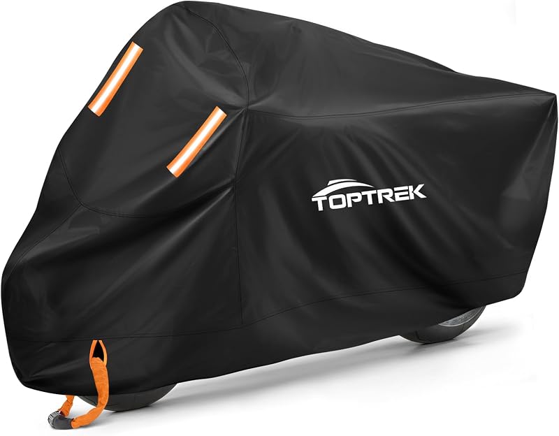 toptrek Motorbike Cover 210D Oxford XXL Waterproof UV 96.5x41x50 in