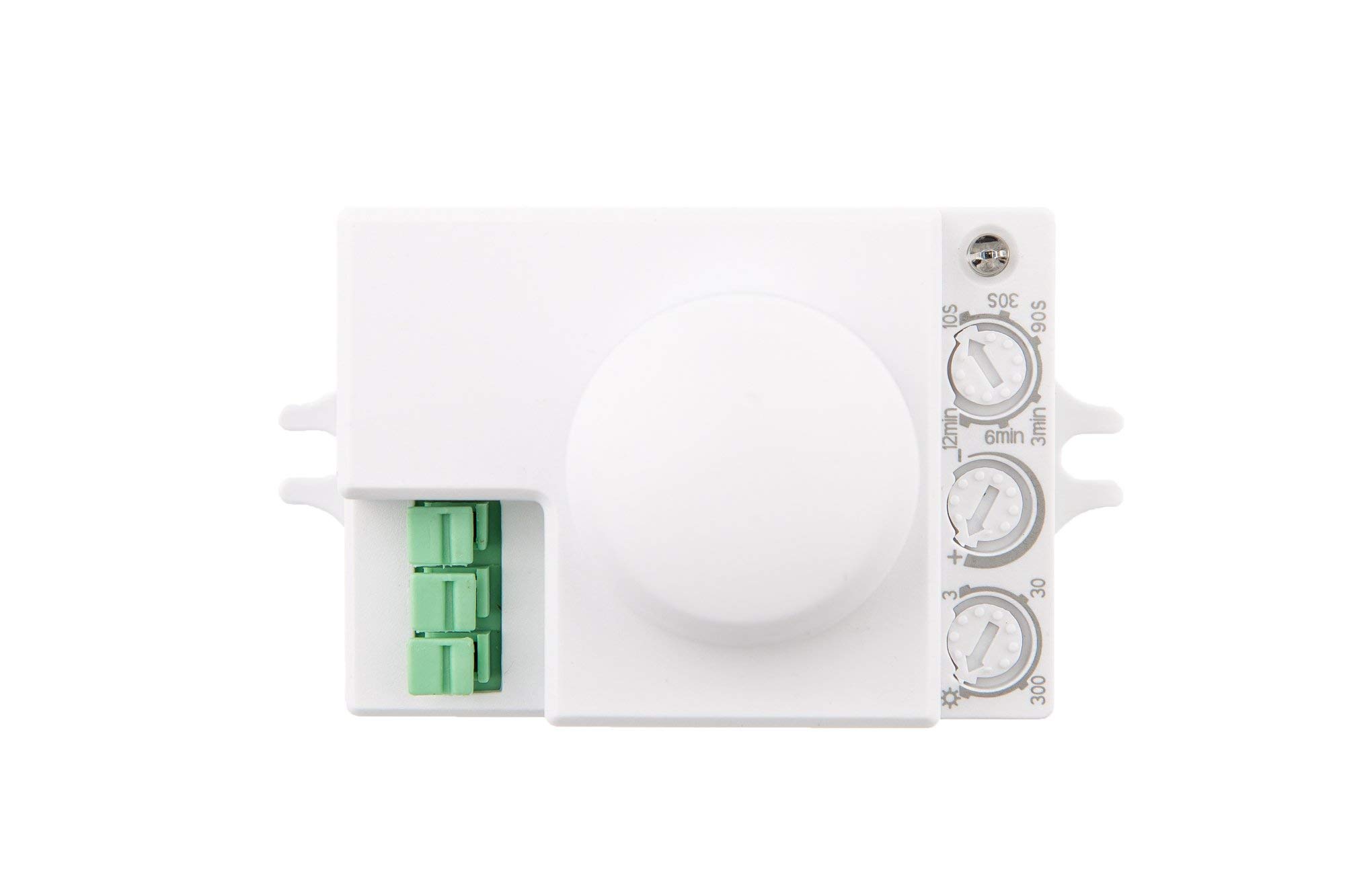 Huber Motion 55HF Radar Motion Sensor - 360° Flush-Mounted - White - 8m Range - Adjustable Settings