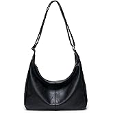 Purses for Women Slouchy Shoulder Bag Hobo Bag Soft Vegan Leather Adjustable Wide Strap Crossbody Tote Multi Pocket Handbags