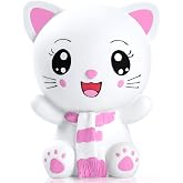 H&W Little Bunny Money Bank - Cute Mini Rabbit Piggy Bank, Unbreakable Plastic Coin Bank For Kids, Best Birthday Gift