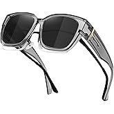 MEETSUN Oversized Fit Over Glasses Sunglasses for Women Men Large Trendy Polarized Sunglasses for Driving UV Protection