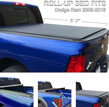 4xbeam Dodge Ram 5 7 Roll Up Truck Bed Cover Heavy Duty Tonneau Cover For 2009