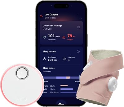 Owlet Dream Sock Smart Baby Monitor Dusty Rose Brand New