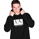 Armani Exchange Men's Box Logo Hoodie Sweatshirt