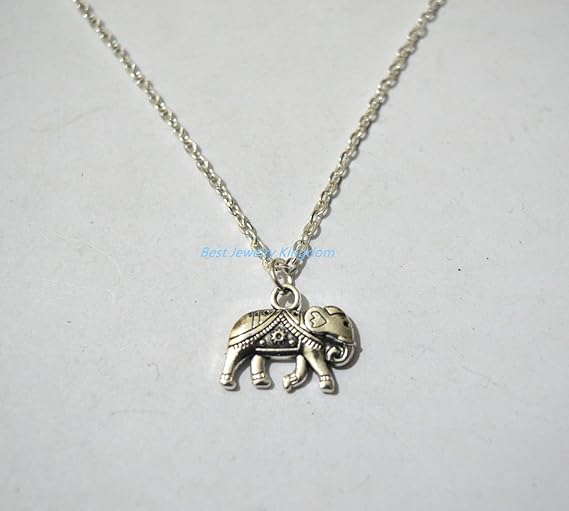 tiny elephant necklace