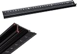 30CM Aluminium Ruler Raised Grip Metal Craft Cutting Safety view 4