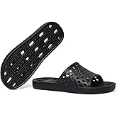 Litfun Shower Shoes for Women Non-Slip Quick Dry Shower Slippers Lightweight Pool Sandals with Drain Holes for College Dorm, Beach, Bathroom & Gym
