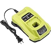 DONGPUCUN P117 Fast Charger for Ryobi 18V Battery Charger, Compatible with Ryobi 12V-18V ONE+ Lithium NiCad NiMh Battery P102 P103 P107 P108 P109 P189 P190 PBP002 PBP005