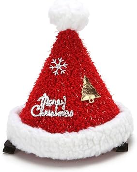 Tronchetto Di Natale In Inglese.Fermagli Per Capelli Con Scritta In Lingua Inglese Joyeux De Christmas Per Bambini E Adulti Fermagli Per Capelli A Coccodrillo Cappello Di Babbo Natale Amazon It Bellezza