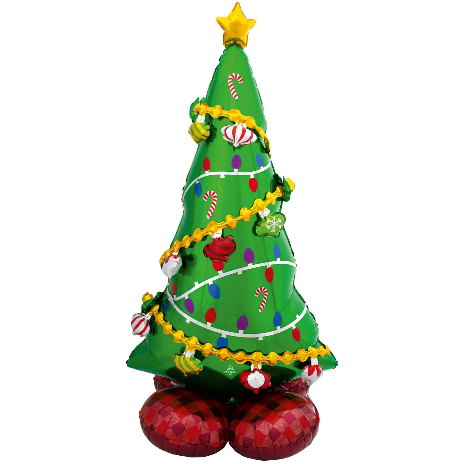 Amscan Anagram 8311711 - Christmas Tree AirLoonz Air-filled P70 Foil Balloon - 59"