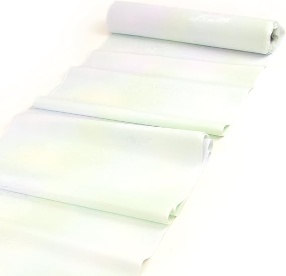 Amazon 薄い青系オーロラカラーのぼかし地に紗綾型と花輪綸子 東レシルジェリー 洗える長襦袢地 エルミテ 反物 和装下着 通販