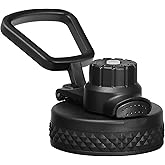 VICKNIY Water Bottle Straw Lid & Auto Spout Lid for Wide Mouth Water Bottles 32 40 64 128 oz