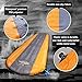 Self Inflating Sleeping Pad Lightweight - Compact Foam Padding Waterproof Inflatable Mat - Best for Camping Hiking Backpacking - Thick 1.5 Inch for Comfortable Sleep - Insulated Camping Mattress
